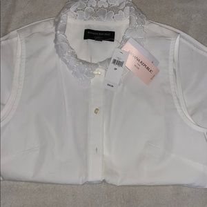 Banana Republic White Button Down Tailored Fit